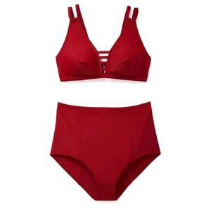 Bikini‎ set Adore Me 1X-Large bikini top / 1X-Large Bikini Bottoms Ruby Red